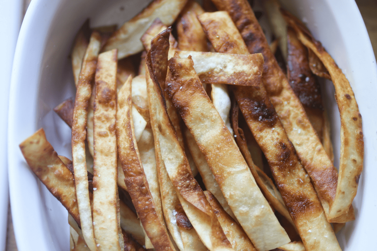 crispy tortilla strips recipe